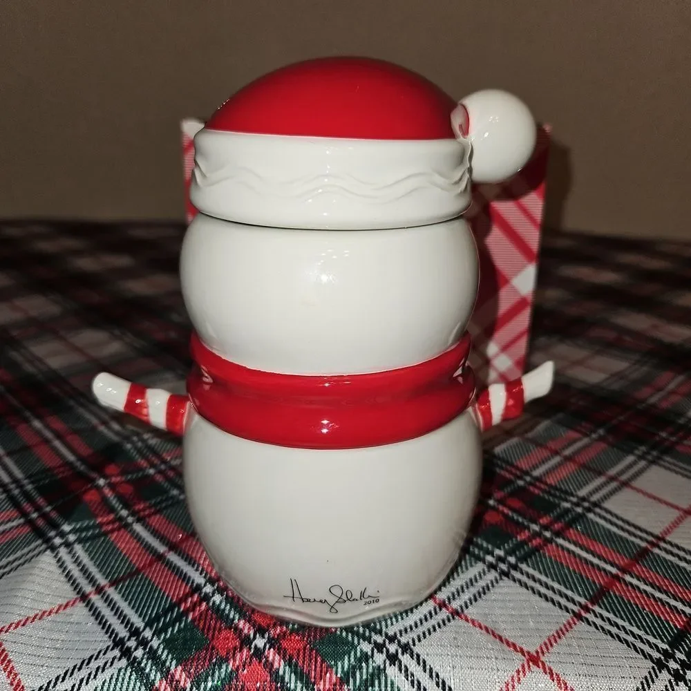 Slatkin & Co. Snowman Evergreen Scented Candle & Decorative Jar